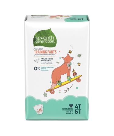Seventh Generation Baby & Toddler Training Pants, XLarge Size 4T-5T, 17 Count (Pack of 4)