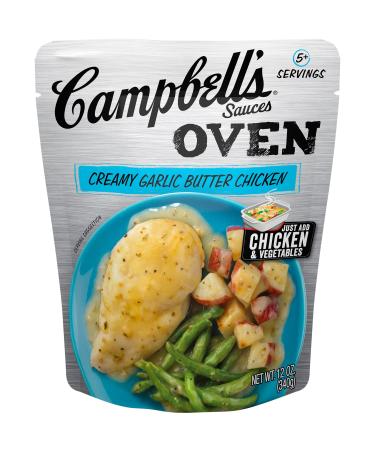Campbell's Oven Sauces, Creamy Garlic Butter Chicken, 72 Oz, Pack of 6