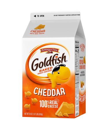 Goldfish Cheddar Snack Crackers - 30 oz Carton - Buy Online on SooperMarket.com