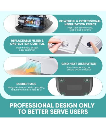 Desktop Compressor Nebulizer Machine for Adults and Kids - Home Use with Tubing and Mouthpiece - Buy Online on SooperMarket.com