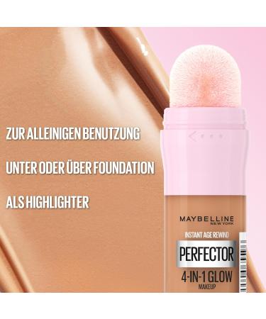 Maybelline New York 4-in-1 Makeup - Concealer BB Cream Highlighter & Primer - Instant Perfector Glow No. 01 Light 20 ml | Perfect Complexion Foundation - Buy Online on SooperMarket.com