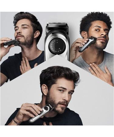 Braun Beard Trimmer & Hair Clippers Set for Men | Cordless Rechargeable Mini Foil Shaver & Gillette ProGlide Razor | 6 Piece Black/Silver Grooming Kit - Buy Online on SooperMarket.com
