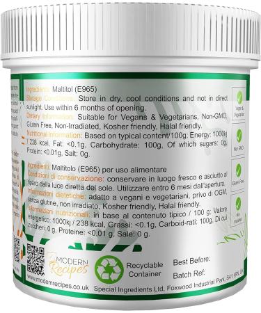 Maltitol Powder 250g - Premium Quality Vegan, Non-GMO, Gluten Free | Special Ingredients - Buy Online on SooperMarket.com