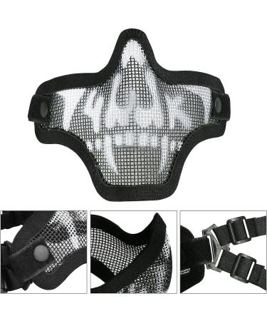 AOUTACC Skull Airsoft Mask and Goggles Set for CS Paintball - Black - Buy Online on SooperMarket.com