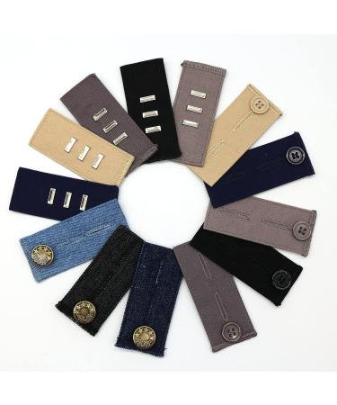 16PCS Jean Button Waistband Extenders - Elastic Trouser Pant Extender Set - Buy Online on SooperMarket.com