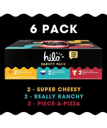 Shop Hilo Life Keto Snack Mix 6 Count Ã¢â¬â Low Carb Variety Pack: Super Cheesy  Really Ranchy  Piece-A-Pizza - Buy Online on SooperMarket.com