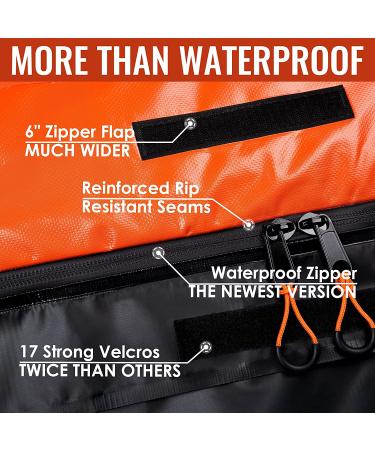 21 Cubic Feet Waterproof Car Rooftop Cargo Carrier Bag | Heavy Duty 840D Roof Bag for All Vehicles | Anti-Slip Mat, Door Hooks, Storage Bag & 2 Extra Straps Included | Black - Buy Online on SooperMarket.com