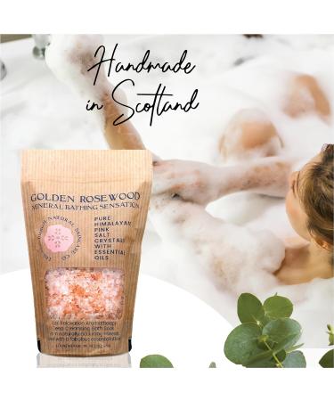 Golden Rosewood Pink Himalayan Bath Salts | Muscle Relaxation, Stress Relief & Sleep Aid | Skin Restoration with Essential Oils | Edinburgh Skincare Co. - x1 Box - Buy Online on SooperMarket.com