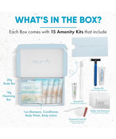 Shoppe All-in-Kit | Aqua Organics Travel Size Amenity Set | 1oz Shampoo Conditioner Lotion & More - Perfect for International Shipping - Buy Online on SooperMarket.com