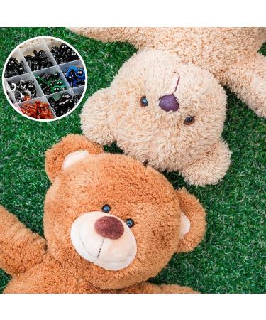 600pcs Colored Safety Eyes & Noses for Amigurumi | Plastic, 6mm-14mm, Assorted Colors - Buy Online on SooperMarket.com