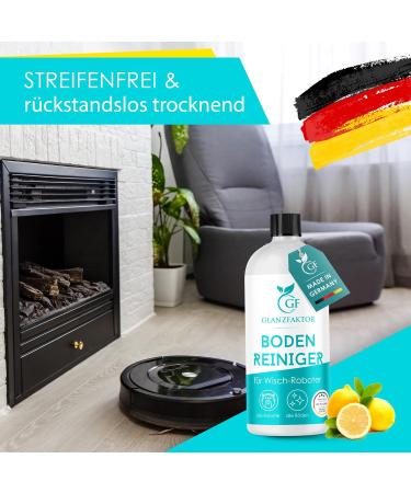 Gloss Factor Wiping Robot Cleaning Agent - 500ml Concentrate | Strong Floor Cleaner for Moped Robots - Streak-Free for All Surfaces - Buy Online on SooperMarket.com