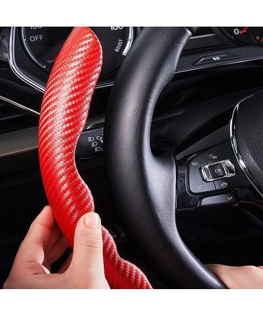 2Pcs Car Steering Wheel Cover for BMW M-Sport G30 G31 G32 G20 G21 G11 G12 G14 G15 G16 X4 G02 X5 G05 X7 G07 X3 G01 Carbon Fiber Segmented Steering Wheel Protector Anti-Slip Breathable Grip Cove normal Red - Buy Online on SooperMarket.com