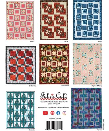 3-Yard Quilts Pattern Book by Fabric Cafe - Unlock the Magic of Quilting with 12 Stunning Designs - Buy Online on SooperMarket.com