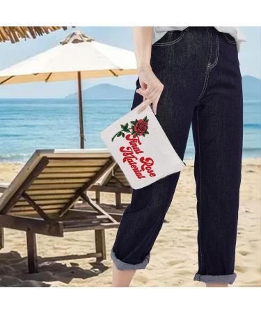 LEVLO Bachelorette Party Zippered Cosmetic Bag - Inspired by Final Rose TV Series | Perfect Gift for Bridesmaids - Buy Online on SooperMarket.com