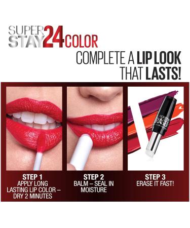 Maybelline Super Stay 24-Hour Liquid Lipstick in Wear On Wildberry Mauve Pink - Long Lasting Color with Moisturizing Balm - 0.05g - Buy Online on SooperMarket.com