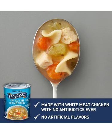 Progresso Traditional 99% Fat Free Chicken Noodle Soup 19 oz - Pack of 12 - Buy Online on SooperMarket.com