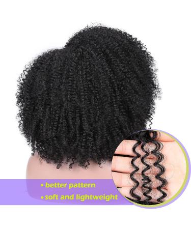 Lady Miranda Afro Short Kinky Synthetic Curly Wigs for Black Women - Natural and Stylish - Buy Online on SooperMarket.com
