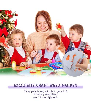 4 Pcs Pin Pen Weeding Tool Kit - Vinyl Squeegee, Tweezers, Weeders & More in Blue Purple - Buy Online on SooperMarket.com