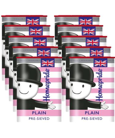 Homepride Extra Fine Plain Flour Stay Fresh Pack 1kg (Pack of 10)