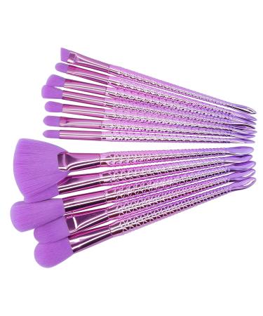12 Piece Makeup Brush Set | Soft Dense Hair Brushes for Foundation Powder & Eyeshadow | International Shipping Available - Buy Online on SooperMarket.com