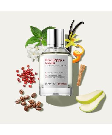 Valentines Day Pink Poppy & Vanilla Perfume for Women 100ml Clean Fragrance Perfumes for Womens Long Lasting Vegan Natural Ingredients Vanilla Coffee Patchouli Birthday Gifts for Mom Wife USA Clean Pink Poppy and Vanilla - Buy Online on SooperMarket.com