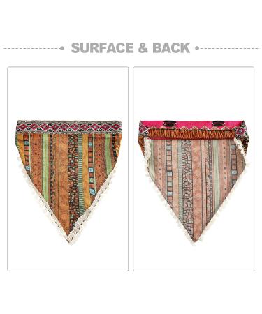 Shop Awaytr Elastic Hair Bands - Flower Pattern Chiffon Headbands with Clips | Pack of 3 | Stylish & Versatile Hair Scarves - Buy Online on SooperMarket.com