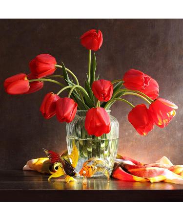 Worldity 6-Piece Flower Frog Set with Suction Cups - Ikebana Arrangement Tool for Vases and Plant Decoration - Buy Online on SooperMarket.com