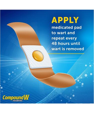 Compound W Wart Remover One Step Pads - 14 Count - Salicylic Acid Maximum Strength For Treatment & Common/Plantar Wart Removal One Step Pads Pads - Buy Online on SooperMarket.com