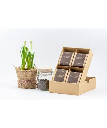 Vietbeans Coffee Gift Set - Try 4 Exciting Whole Bean Varieties | Perfect Gift for Coffee Lovers - 320g - Buy Online on SooperMarket.com
