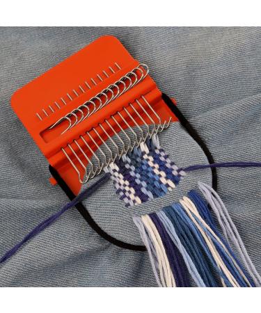 Darning Mini Loom Machine - Upgrade 14 Hooks Speedweve Style Weave Tool for Beginners - Wooden Household Mending Loom for Repairing Clothes and DIY Weaving Arts - Buy Online on SooperMarket.com