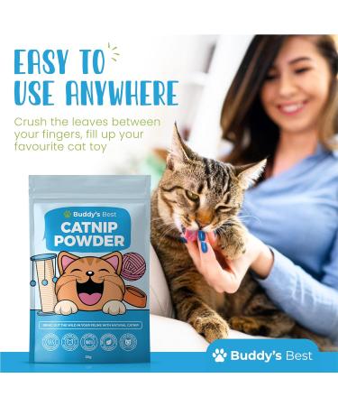 BUDDY'S BEST Catnip | 100% Natural Organic & Air Dried | Strong & Pungent Aroma Encourages Exercise & Play | 35g - Buy Online on SooperMarket.com
