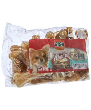 Riga - Mach'os - chewing bone made of cowhide - ideal for the dog's dental care - useful and extended chewing pleasure - pack with 20 pieces