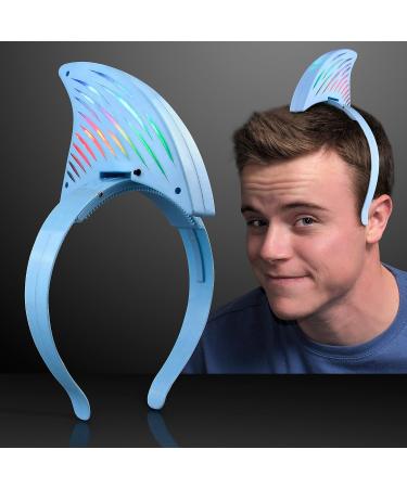 LED Shark Fin Headband - Light Up Flashing Blinky Lights - Buy Online on SooperMarket.com