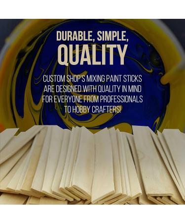 Craft and Paint Sticks - 12 Premium Wood Stirrers (Pack of 100) - Ideal for Epoxy Resin Mixing - Buy Online on SooperMarket.com