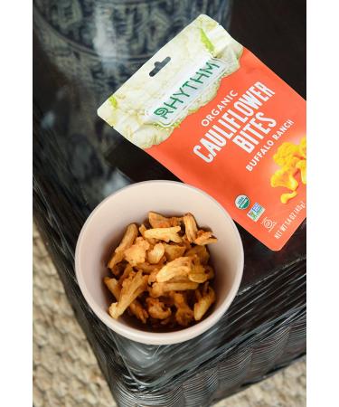 Rhythm Superfoods Organic Buffalo Ranch Cauliflower Bites - Gluten Free, 1.4 oz (Pack of 8) - Buy Online on SooperMarket.com
