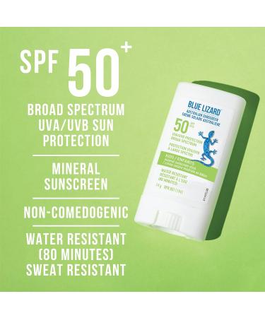 BLUE LIZARD SPF 50 Kids Duo Mineral-Based Sunscreen for Toddlers and Children Non-Greasy Sunscreen for Kids Paraben-Free Sunscreen Stick for Kids 2 Count 89ml Tube and 14g Stick - Buy Online on SooperMarket.com