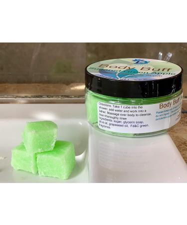Ultimate Crepey Skin Cream & Sugar Scrub Set - Hydrating Hyaluronic Acid Argan Oil Silk Peptides | Green Apple Scent for Aging & Dry Skin - 8oz - Buy Online on SooperMarket.com