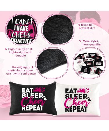 24 Pieces Cheer Bags for Cheerleaders Cheer Scrunchies Canvas Cheer Makeup Bags Cases Portable Travel Cheerleading Makeup Bag Cheer Elastic Scrunchies for Girls Cheerleaders Hair Ties Cheer Gifts - Buy Online on SooperMarket.com