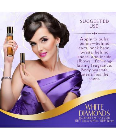 Elizabeth Taylor 4 Piece White Diamonds Fragrance Gift Set for Women 10.23 Ounce (Pack of 1) - Buy Online on SooperMarket.com