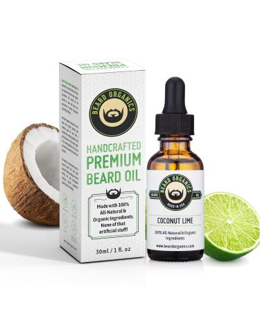 Buy Beard Organics Coconut Lime Beard Oil | Nourishing Coconut & Lime Scent for Healthy Beards - International Shipping Available - Buy Online on SooperMarket.com