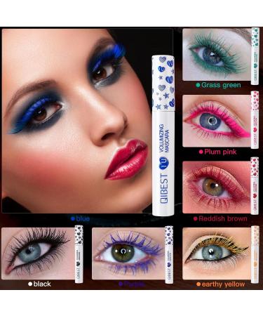 Luxsea Waterproof Colorful Mascara 7 Colors Long Lasting Volumizing Eyeliner Bundle - Multicolor - Buy Online on SooperMarket.com