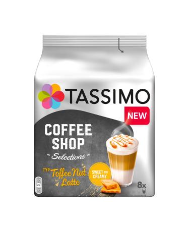 Jacobs Tassimo Capsules Coffee Shop Selections Toffee Nut Latte 8 Coffee Capsules 268 g