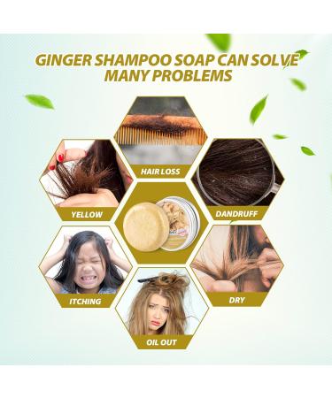 Zoreni Ginger Hair Regrowth Shampoo Bar - 5 Pack | Organic Anti Hair Loss Soap | Promotes Hair Growth, Anti-dandruff & Anti-itching | 2.12 Fl Oz - Buy Online on SooperMarket.com