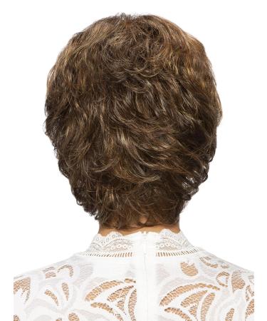 Lofty Wig Jasmin | High-Quality Synthetic Hair Wig | Realistic Medium Brown/Copper Maroon Highlights - International Shipping Available - Buy Online on SooperMarket.com