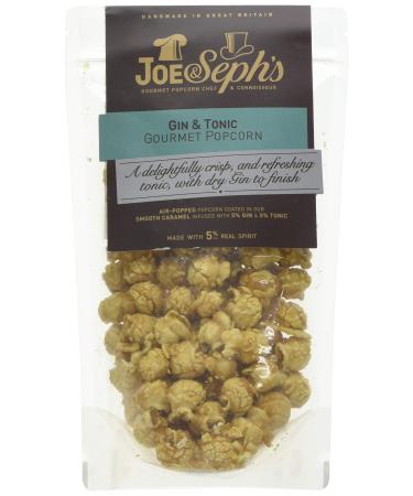 Joe & Seph's Gin & Tonic Popcorn Pouch 70 g (Pack of 1) Gin & Tonic 70 g (Pack of 1)