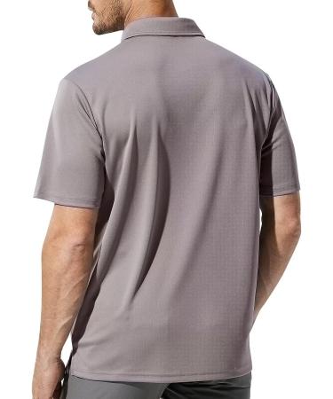 Haimont Men's Dry Fit Polo Shirt - Gray, 3X-Large | Moisture Wicking Golf & Business Casual Wear - Buy Online on SooperMarket.com