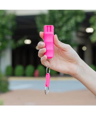 SABRE RED Pink Pepper Spray Keychain for Women - Maximum Police Strength, Quick Release, Finger Grip, 10-Foot Range, 25 Bursts - Help Fight Breast Cancer - Buy Online on SooperMarket.com