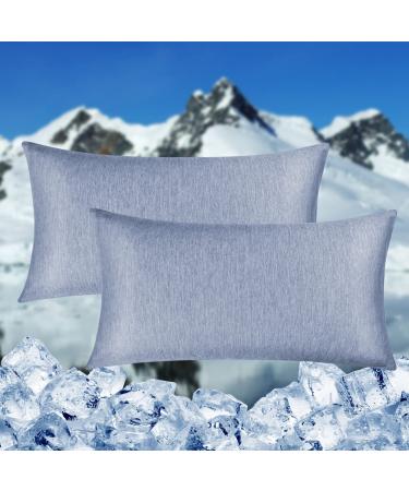 HOMFINE Cooling pillow cover 2 Set - Cooling Pillows Night Swiss Super Saddered Side Sleeper Cushion Cushion Dash ARC -Chill cooling fiber double -sided cooling summer