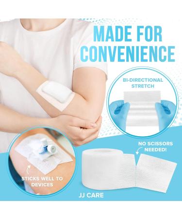 JJ CARE Soft Surgical Tape - 2 Inch x 10 Yards, Pack of 4 - Latex-Free & Hypoallergenic Medical Cloth Tape - Buy Online on SooperMarket.com