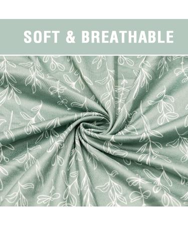 Soft Fitted Newborn Lounger Cover in Green Sage - Removable Slipcover for Baby Lounger Pillow - Buy Online on SooperMarket.com
